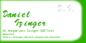 daniel izinger business card